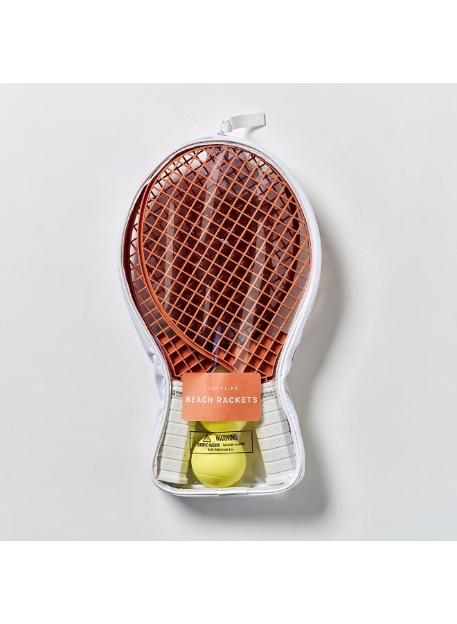 Sunnylife Beach Rackets Tierra Clay – Kids Beach Racket Set, Lightweight Paddle Game for Outdoor Play, Fun Summer Toy for Beach, Poolside, and Backyard - Image 4